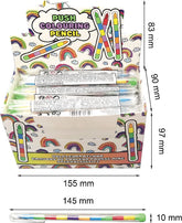 Schuifpotlood Regenboogkleuren 6 Stuks - 14.5cm - Vul Potlood Kinderen - Potloden Voor Kinderen image 2